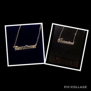 Stainless steel personalized necklace